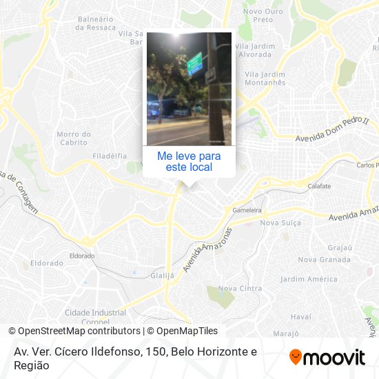 Av. Ver. Cícero Ildefonso, 150 mapa
