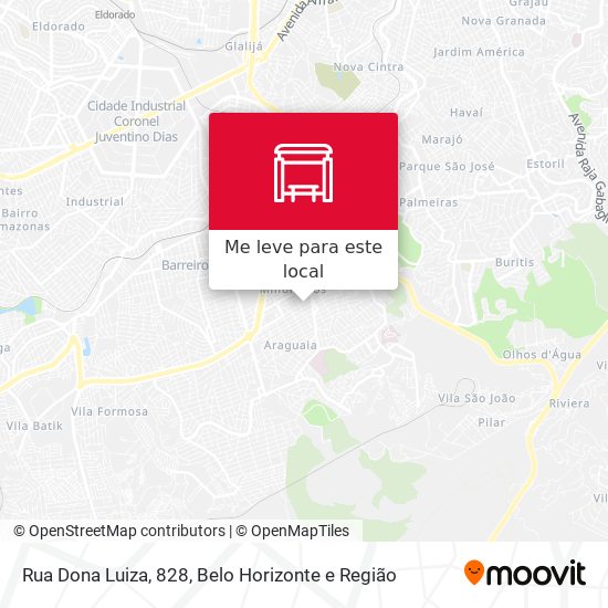 Rua Dona Luiza, 828 mapa