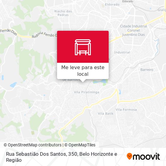 Rua Sebastião Dos Santos, 350 mapa