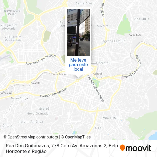 Rua Dos Goitacazes, 778 Com Av. Amazonas 2 mapa