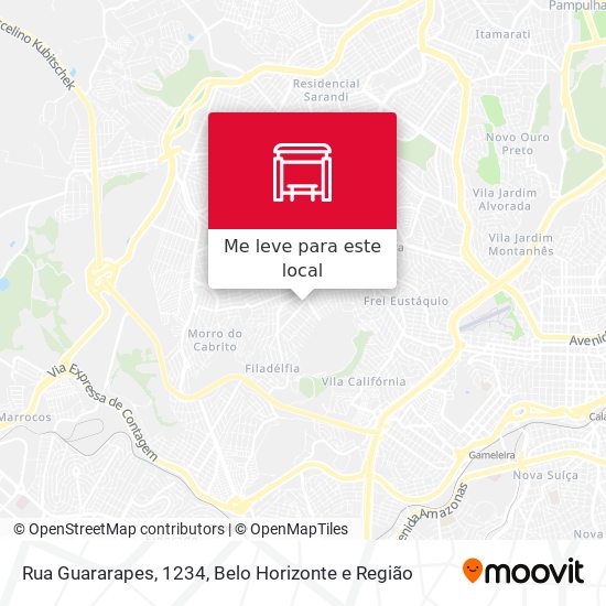 Rua Guararapes, 1234 mapa