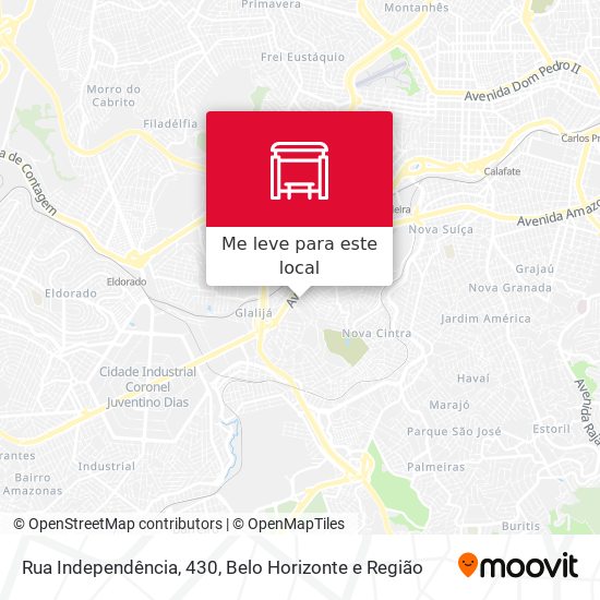 Rua Independência, 430 mapa