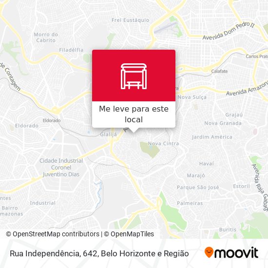 Rua Independência, 642 mapa