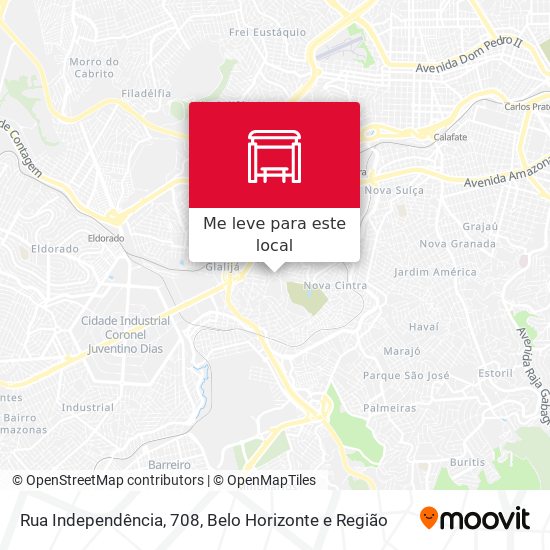 Rua Independência, 708 mapa