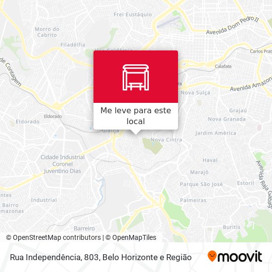 Rua Independência, 803 mapa