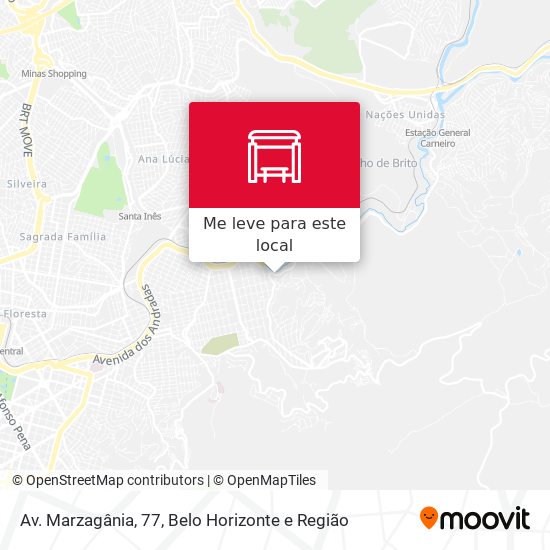 Av. Marzagânia, 77 mapa