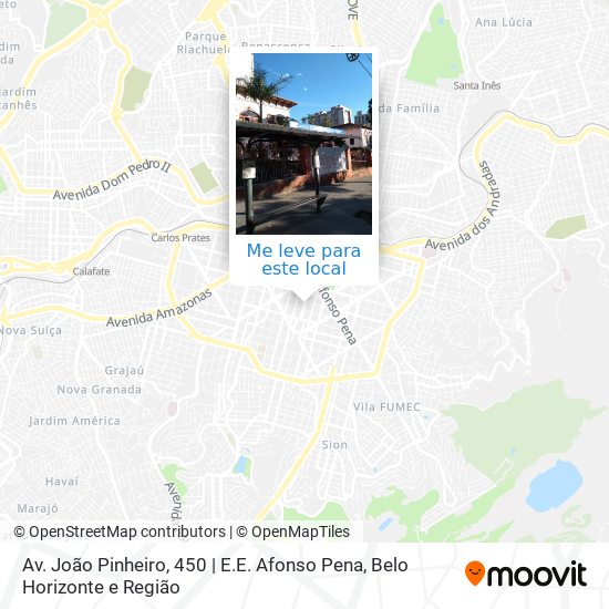 Av. João Pinheiro, 450 | E.E. Afonso Pena mapa