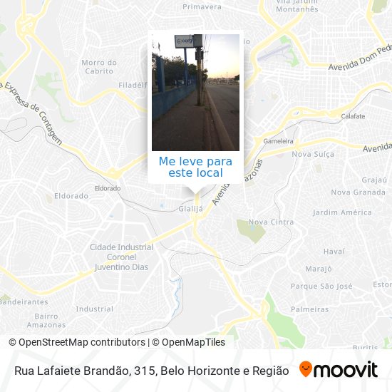 Rua Lafaiete Brandão, 315 mapa