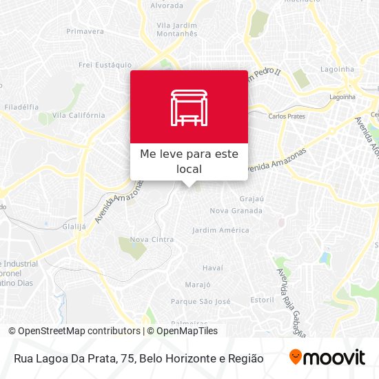 Rua Lagoa Da Prata, 75 mapa