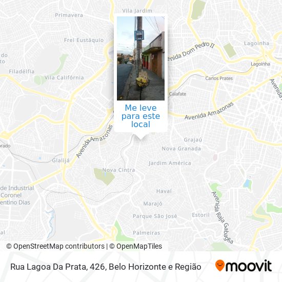 Rua Lagoa Da Prata, 426 mapa