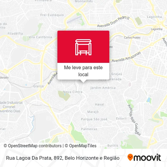 Rua Lagoa Da Prata, 892 mapa