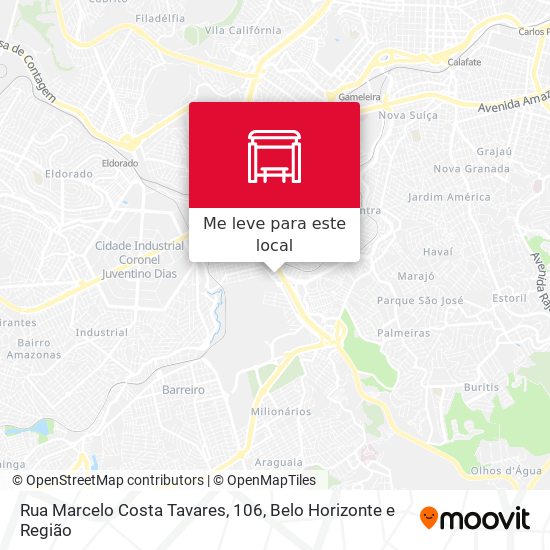 Rua Marcelo Costa Tavares, 106 mapa