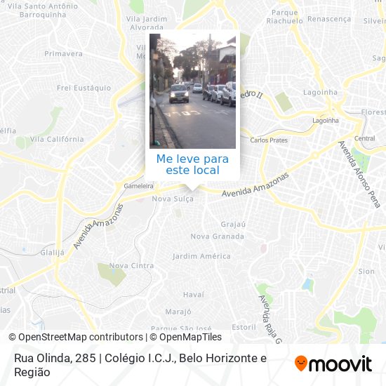 Rua Olinda, 285 | Colégio I.C.J. mapa