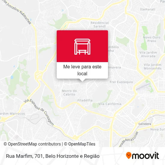 Rua Marfim, 701 mapa