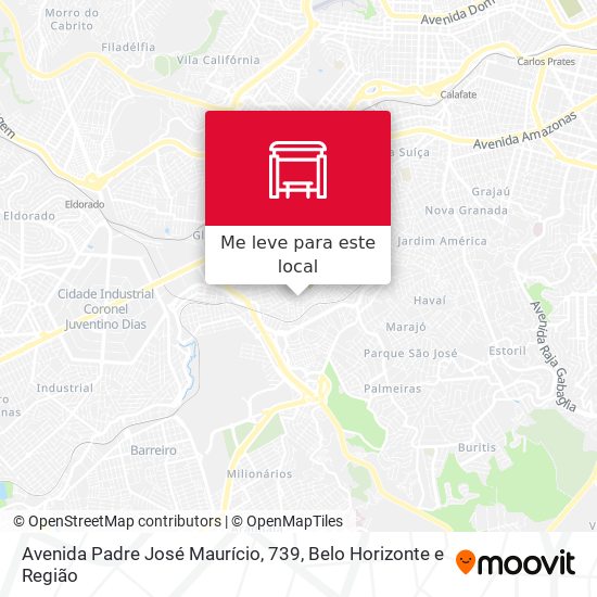 Avenida Padre José Maurício, 739 mapa