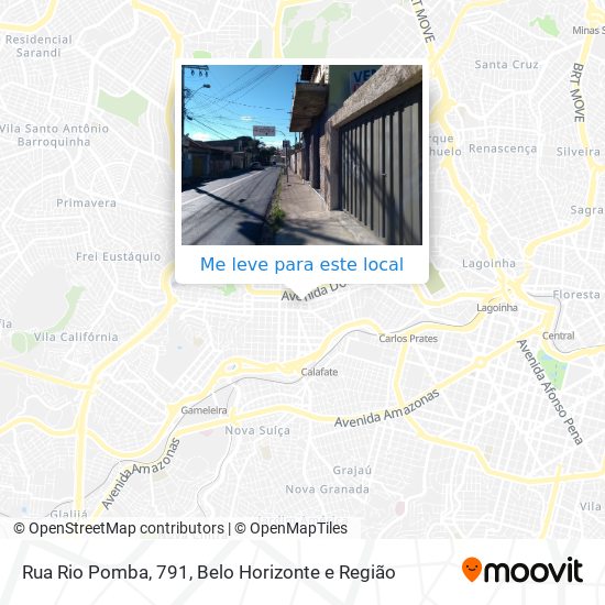 Rua Rio Pomba, 791 mapa