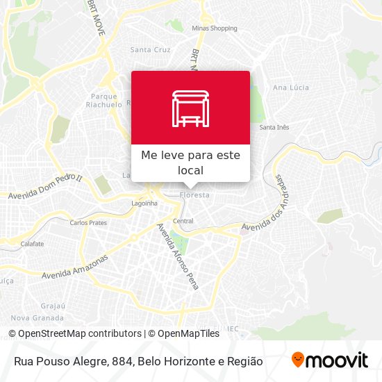 Rua Pouso Alegre, 884 mapa