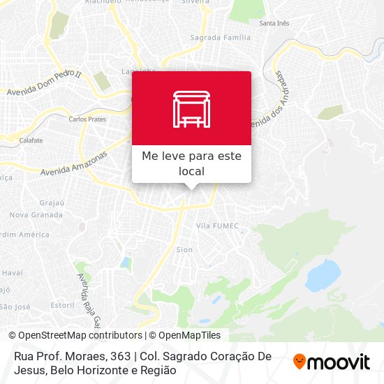 Rua Prof. Moraes, 363 | Col. Sagrado Coração De Jesus mapa