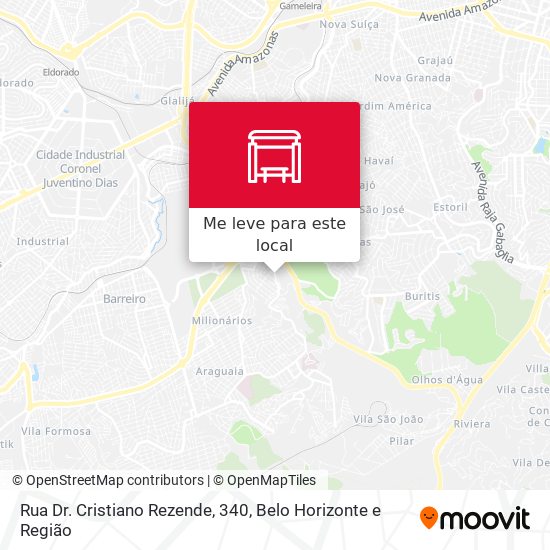 Rua Dr. Cristiano Rezende, 340 mapa