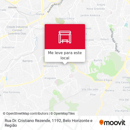 Rua Dr. Cristiano Rezende, 1192 mapa