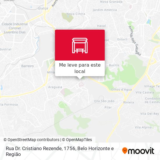 Rua Dr. Cristiano Rezende, 1756 mapa