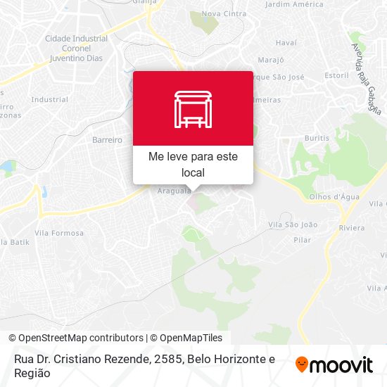 Rua Dr. Cristiano Rezende, 2585 mapa