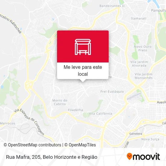 Rua Mafra, 205 mapa
