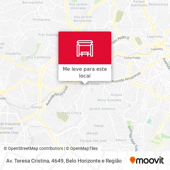 Av. Teresa Cristina, 4649 mapa