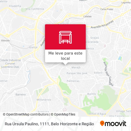 Rua Úrsula Paulino, 1111 mapa