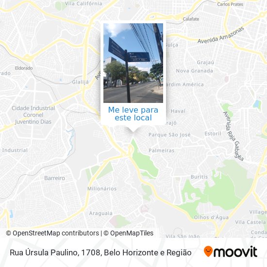 Rua Úrsula Paulino, 1708 mapa