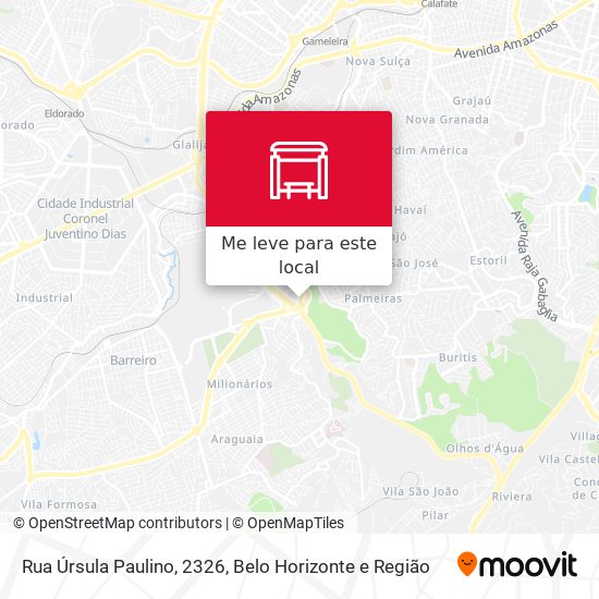 Rua Úrsula Paulino, 2326 mapa