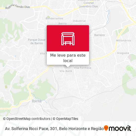 Av. Solferina Ricci Pace, 301 mapa