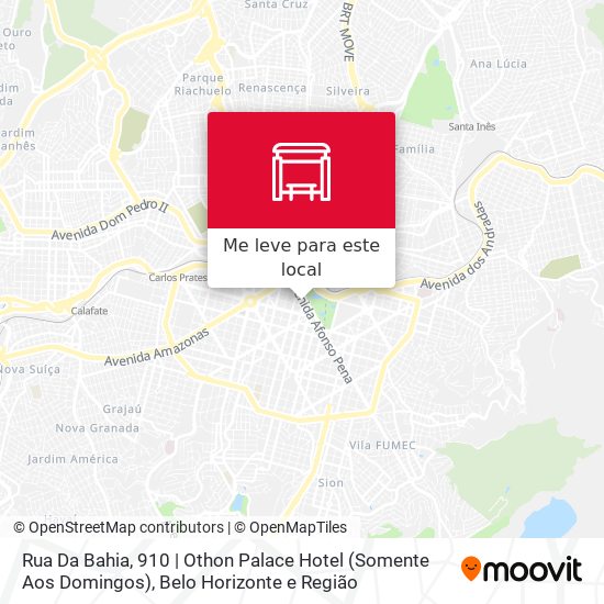 Rua Da Bahia, 910 | Othon Palace Hotel (Somente Aos Domingos) mapa