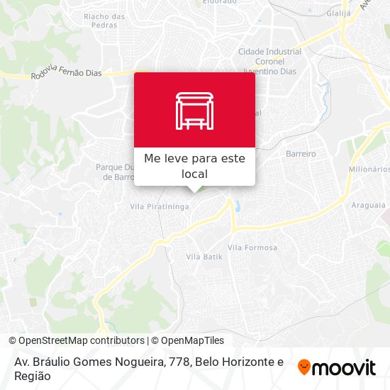 Av. Bráulio Gomes Nogueira, 778 mapa