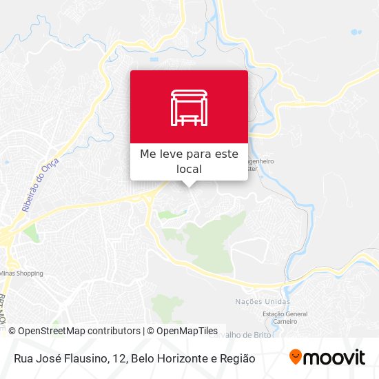 Rua José Flausino, 12 mapa