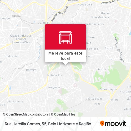 Rua Hercília Gomes, 55 mapa