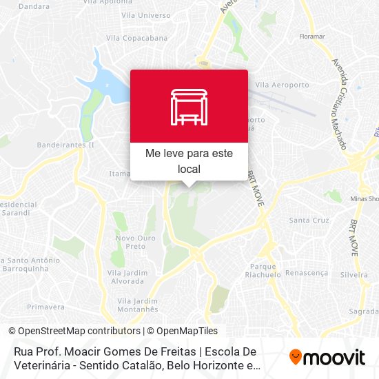 Rua Prof. Moacir Gomes De Freitas | Escola De Veterinária - Sentido Catalão mapa