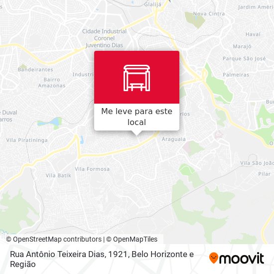 Rua Antônio Teixeira Dias, 1921 mapa