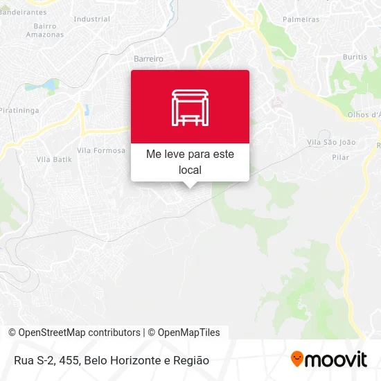 Rua S-2, 455 mapa