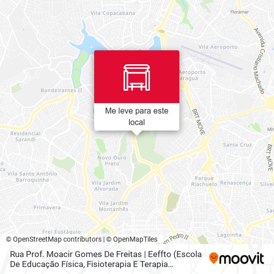 Rua Prof. Moacir Gomes De Freitas | Eeffto (Escola De Educação Física, Fisioterapia E Terapia Ocupacional) - Entrando No Campus mapa