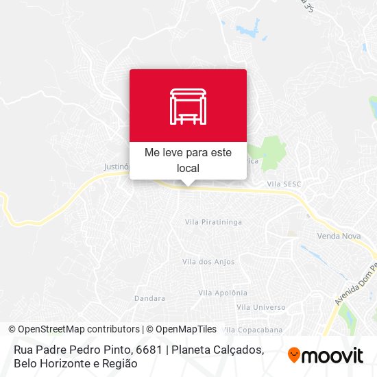 Rua Padre Pedro Pinto, 6681 | Planeta Calçados mapa