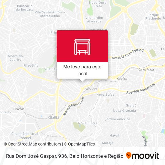 Rua Dom José Gaspar, 936 mapa