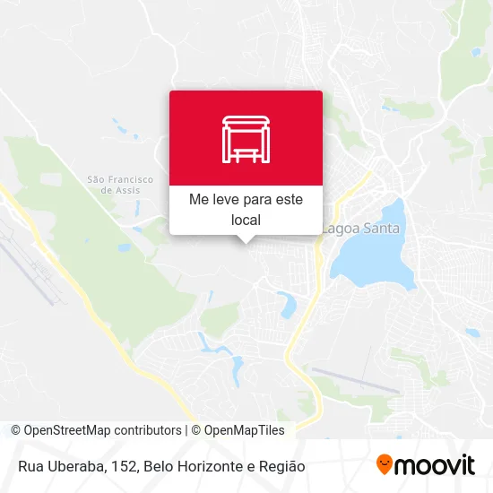 Rua Uberaba, 152 mapa
