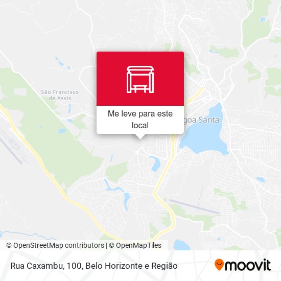 Rua Caxambu, 100 mapa
