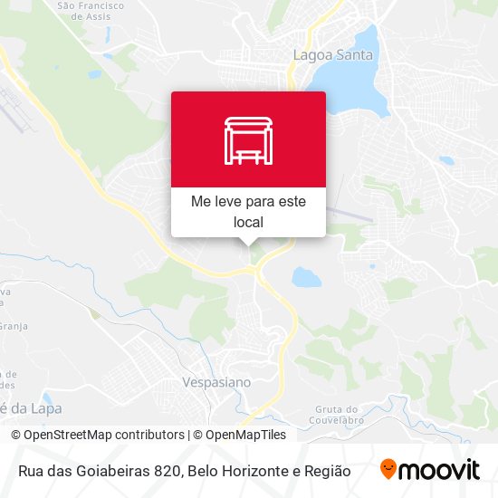 Rua das Goiabeiras 820 mapa
