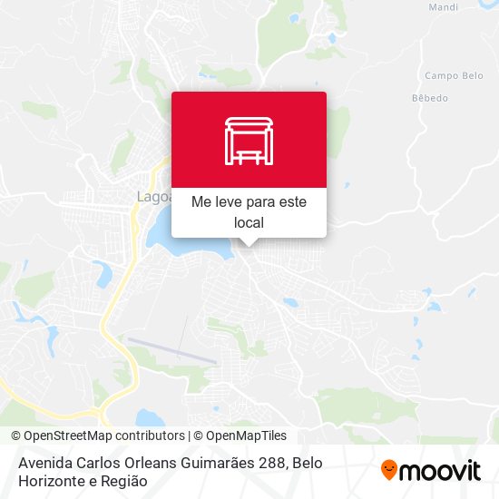 Avenida Carlos Orleans Guimarães 288 mapa