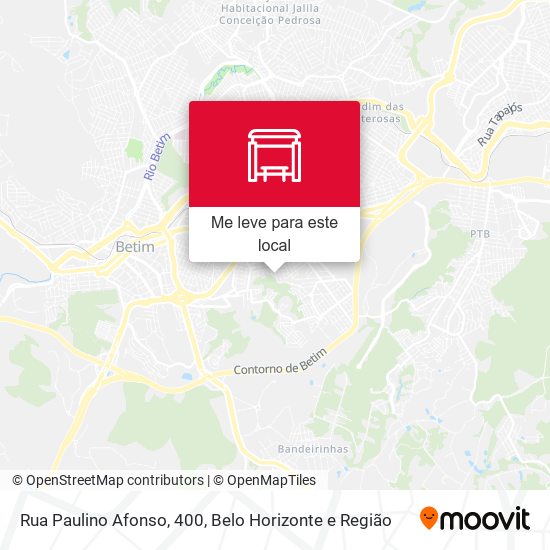 Rua Paulino Afonso, 400 mapa