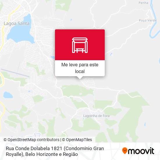 Rua Conde Dolabela 1821 (Condomínio Gran Royalle) mapa