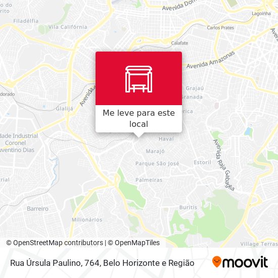 Rua Úrsula Paulino, 764 mapa