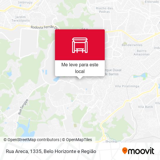 Rua Areca, 1335 mapa